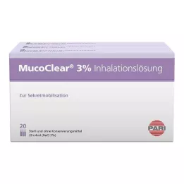 MUCOCLEAR 3% NaCl inhaliacinis tirpalas, 60X4 ml