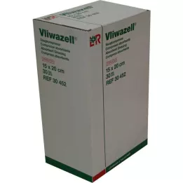 VLIWAZELL Sugeriantys kompresai sterilūs 15x20 cm, 30 vnt