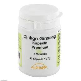GINKGO+GINSENG Premium kapsulės, 60 vnt
