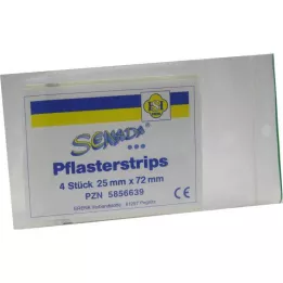 SENADA Gipso juostos 25x72 mm, 4 vnt