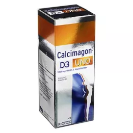 CALCIMAGON D3 Uno kramtomosios tabletės, 90 vnt