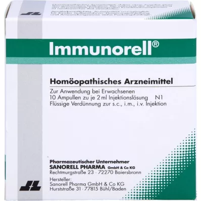 IMMUNORELL Injekcinis tirpalas, 10X2 ml IMMUNORELL Injekcinis tirpalas, 10X2 ml