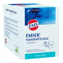EMSER Nosies skalavimo druskos fiziologinis buteliukas, 100 vnt