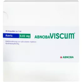 ABNOBAVISCUM Aceris 0,02 mg ampulės, 48 vnt