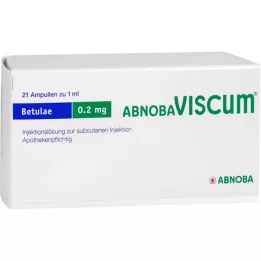 ABNOBAVISCUM Betulae 0,2 mg ampulės, 21 vnt