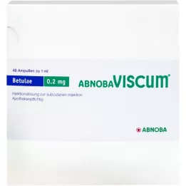 ABNOBAVISCUM Betulae 0,2 mg ampulės, 48 vnt