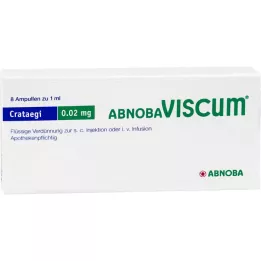 ABNOBAVISCUM Crataegi 0,02 mg ampulės, 8 vnt