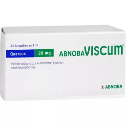 ABNOBAVISCUM Quercus 20 mg ampulės, 21 vnt