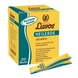 LUVOS Gydomojo molio itin smulkūs porcijų maišeliai, 20X6,5 g
