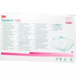 TEGADERM 3M CHG I.V Fixation Bandage 10x12 cm 1658R, 25 vnt