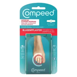 COMPEED Pūsliniai pleistrai ant kojų pirštų, 8 vnt