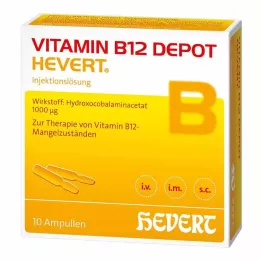 VITAMIN B12 DEPOT Hevert ampulės, 10 vnt