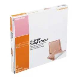 Allevyn Gentle Border 17,5x17,5 cm tvarstis, 5 vnt
