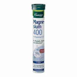 KNEIPP Magnio 400+C+E šnypščiosios tabletės, 15 vnt