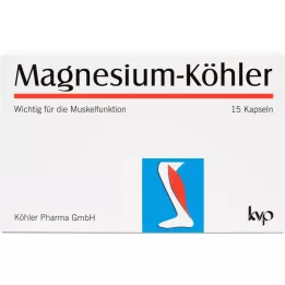 MAGNESIUM KÖHLER Kapsulės, 1X15 vnt