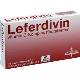 LEFERDIVIN Vitamino B komplekso kramtomosios tabletės, 60 vnt