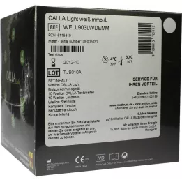 WELLION CALLA šviesus cukraus kiekis kraujyje mg.rinkinys mmol/l baltas, 1 vnt