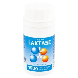Lactase 1500 FCC fermento kapsulės, 100 vnt