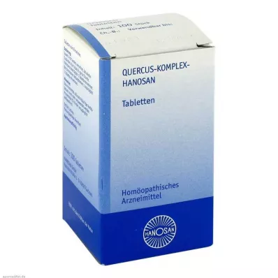 QUERCUS KOMPLEX Hanosan tabletės, 100 vnt QUERCUS KOMPLEX Hanosan tabletės, 100 vnt