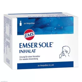 EMSER Vienintelis inhaliacinis tirpalas purkštuvui, 20 vnt