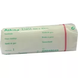 ASKINA Elastinis tvarstis 10 cmx4 m celofanuotas, 1 vnt