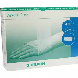 ASKINA Elastinis tvarstis 6 cmx4 m laisvas, 20 vnt