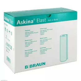 ASKINA Elastinis tvarstis 8 cmx4 m laisvas, 20 vnt