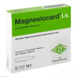 MAGNESIOCARD i.v. Injekcinis tirpalas, 5X10 ml