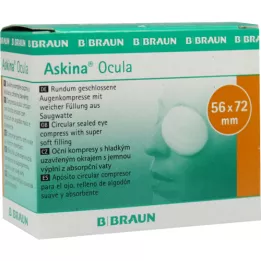 ASKINA Ocula akies kompr. 56x72 mm nesterilus, 5 vnt