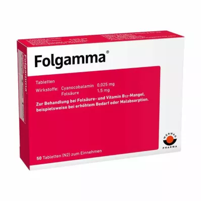 FOLGAMMA Tabletės, 50 vnt FOLGAMMA Tabletės, 50 vnt
