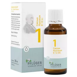 BIOCHEMIE Pflüger 1 Calcium fluoratum D 12 lašų, 30 ml