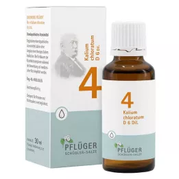 BIOCHEMIE Pflueger 4 Kalium chloratum D 6 lašai, 30 ml