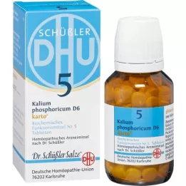 BIOCHEMIE DHU 5 Kalium phosphoricum D 6 Tab.Carto, 200 vnt