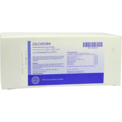 COLCHIFORM Injekcinio tirpalo ampulės, 100 ml