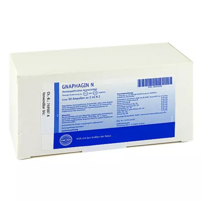 GNAPHAGIN N injekcinis tirpalas, 50X2 ml GNAPHAGIN N injekcinis tirpalas, 50X2 ml