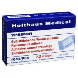 WUNDVERBAND Ypsipor sterilus 5x7,2 cm, 10 vnt