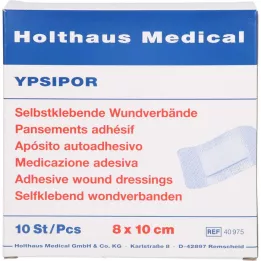 WUNDVERBAND Ypsipor sterilus 7,5x10 cm, 10 vnt