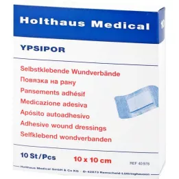 WUNDVERBAND Ypsipor sterilus 10x10 cm, 10 vnt