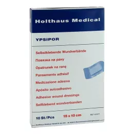 WUNDVERBAND Ypsipor sterilus 10x15 cm, 10 vnt