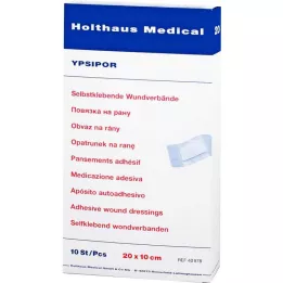 WUNDVERBAND Ypsipor sterilus 10x20 cm, 10 vnt