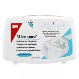 MICROPORE 1,25 cm x 5 m vilnos pleistras su Abr.1530NP-0SD, 1 vnt