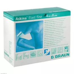 ASKINA Elastinis plonas tvarstis 8 cmx4 m laisvas, 20 vnt