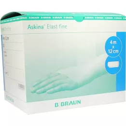 ASKINA Elastinis plonas tvarstis 12 cmx4 m laisvas, 20 vnt
