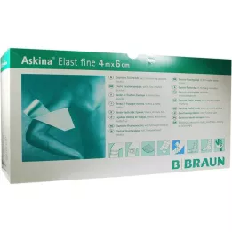 ASKINA Elast Fine Bandage 6 cmx4 m laisvas, 100 vnt