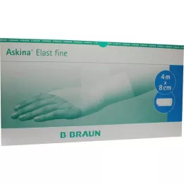 ASKINA Elastinis plonas tvarstis 8 cmx4 m laisvas, 100 vnt