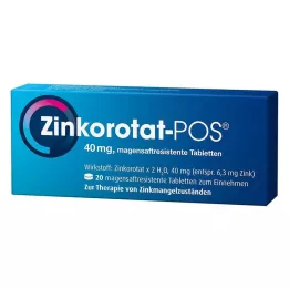 ZINKOROTAT POS skrandyje neirios tabletės, 20 vnt