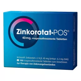 ZINKOROTAT POS skrandyje neirios tabletės, 100 vnt