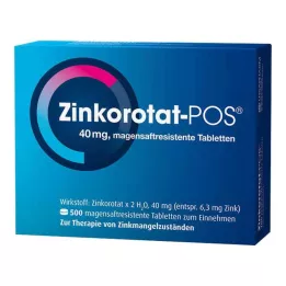 ZINKOROTAT POS skrandyje neirios tabletės, 500 vnt