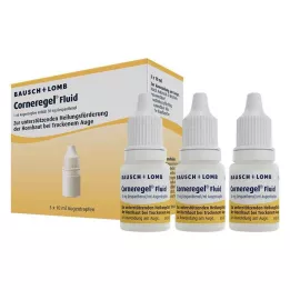 CORNEREGEL Skysti akių lašai, 3X10 ml