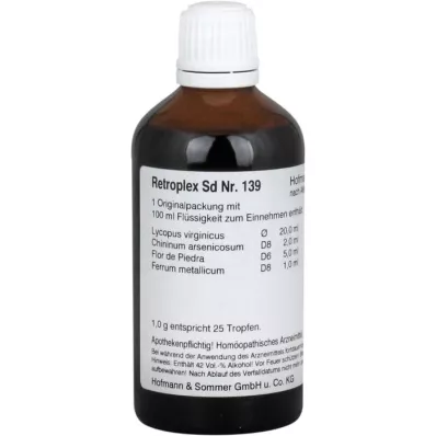 RETROPLEX SD Nr.139 lašai, 100 ml